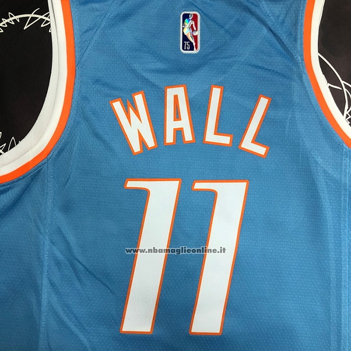 Maglia Los Angeles Clippers John Wall #11 Citta 2021-22 Blu